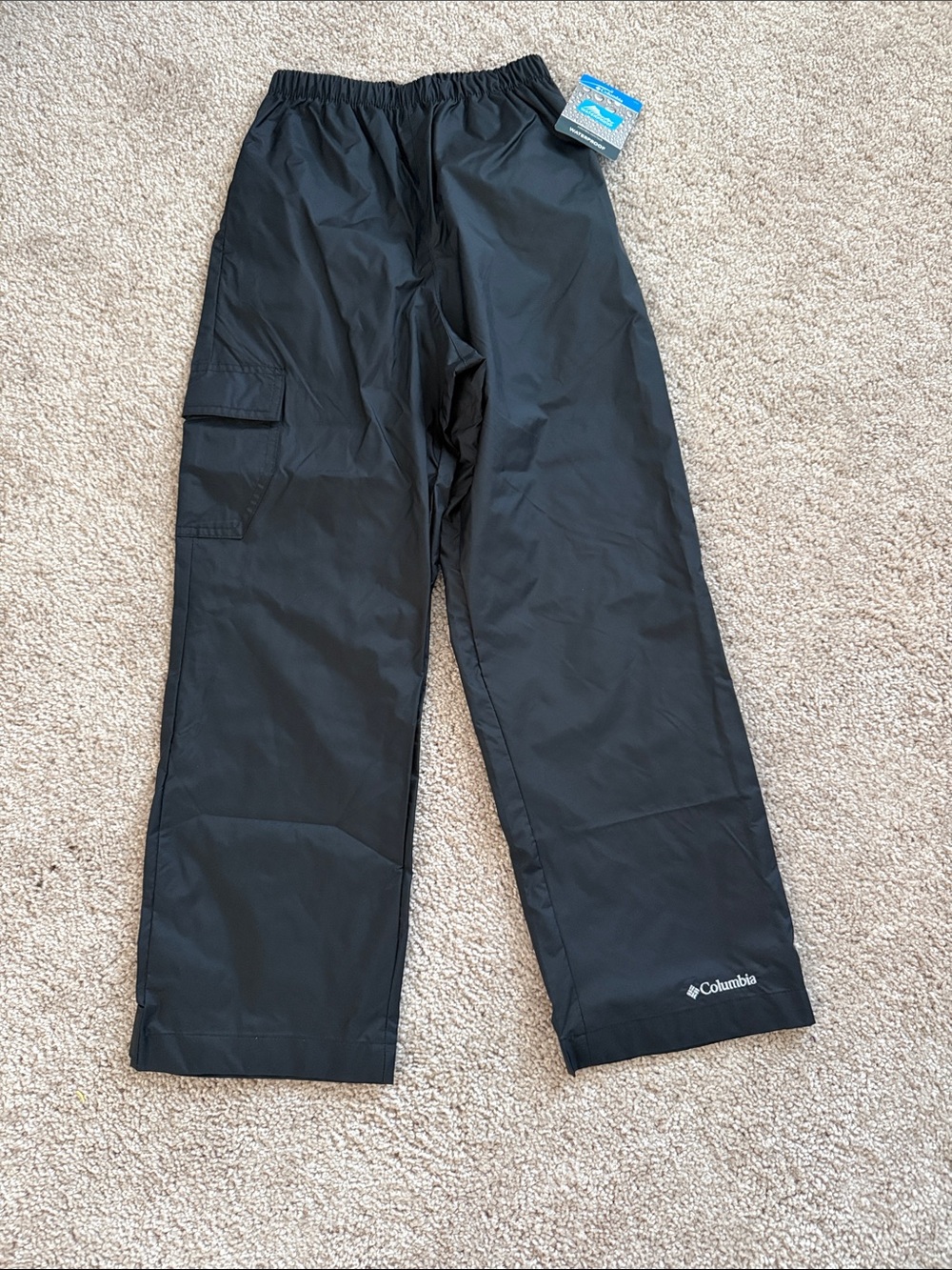 Columbia Kids Black Waterproof Cargo Rain Pants